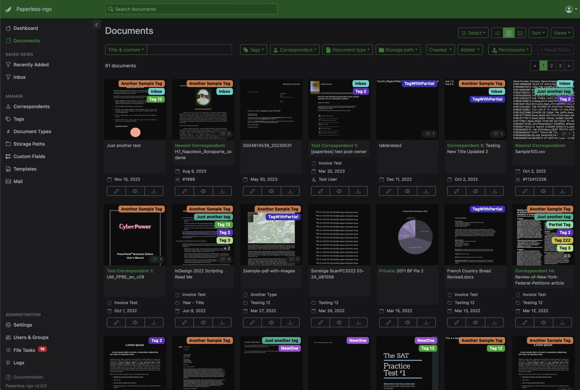 Paperless-ngx screenshot
